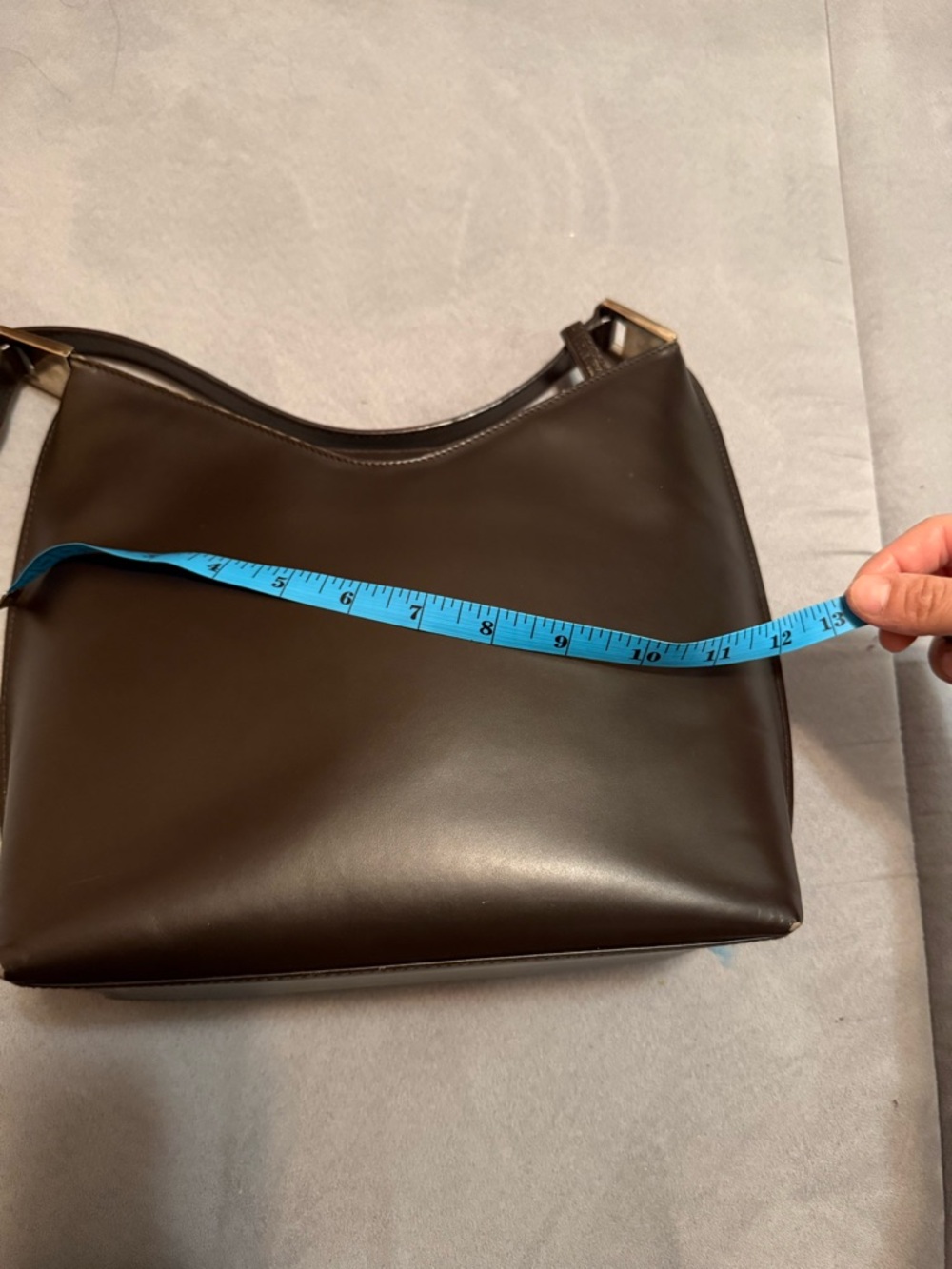 Vintage Gucci Leather Shoulder Bag - Picture 9 of 10